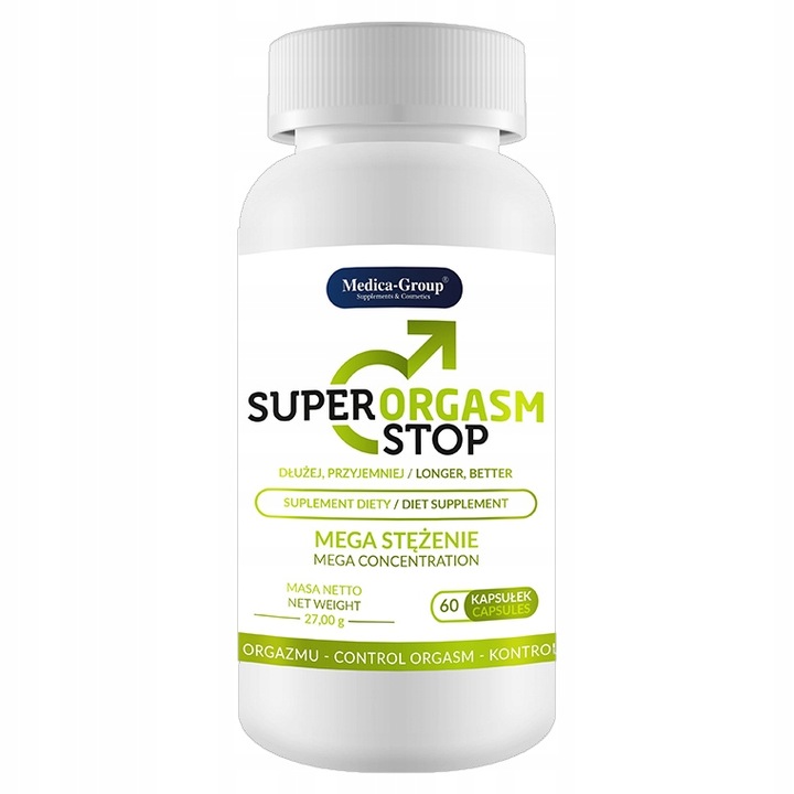 Super Orgasm Stop kapszula, az ejakuláció késleltetésére, 60 db