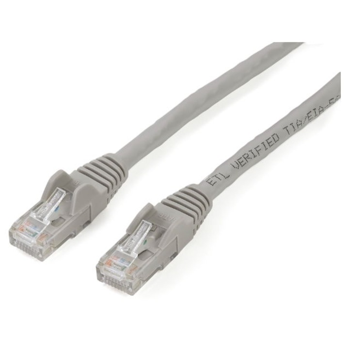 Cablu UTP StarTech N6PATC2MGR, RJ45, Cat6, 2m Gri
