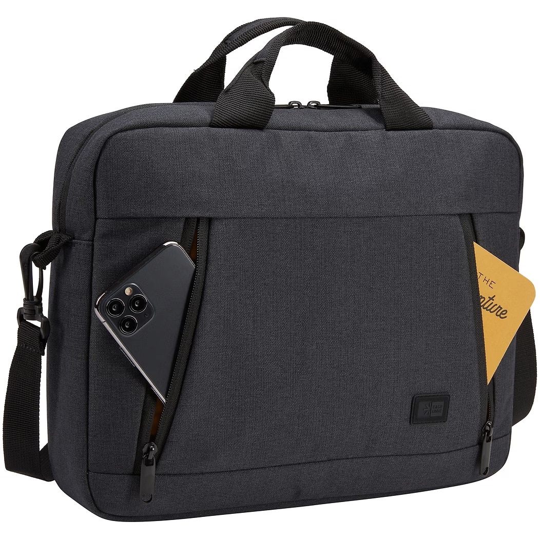 Geanta Case Logic,pentru notebook de max. 13 ", 1 compartiment, buzunar frontal x 2, waterproof, poliester, negru