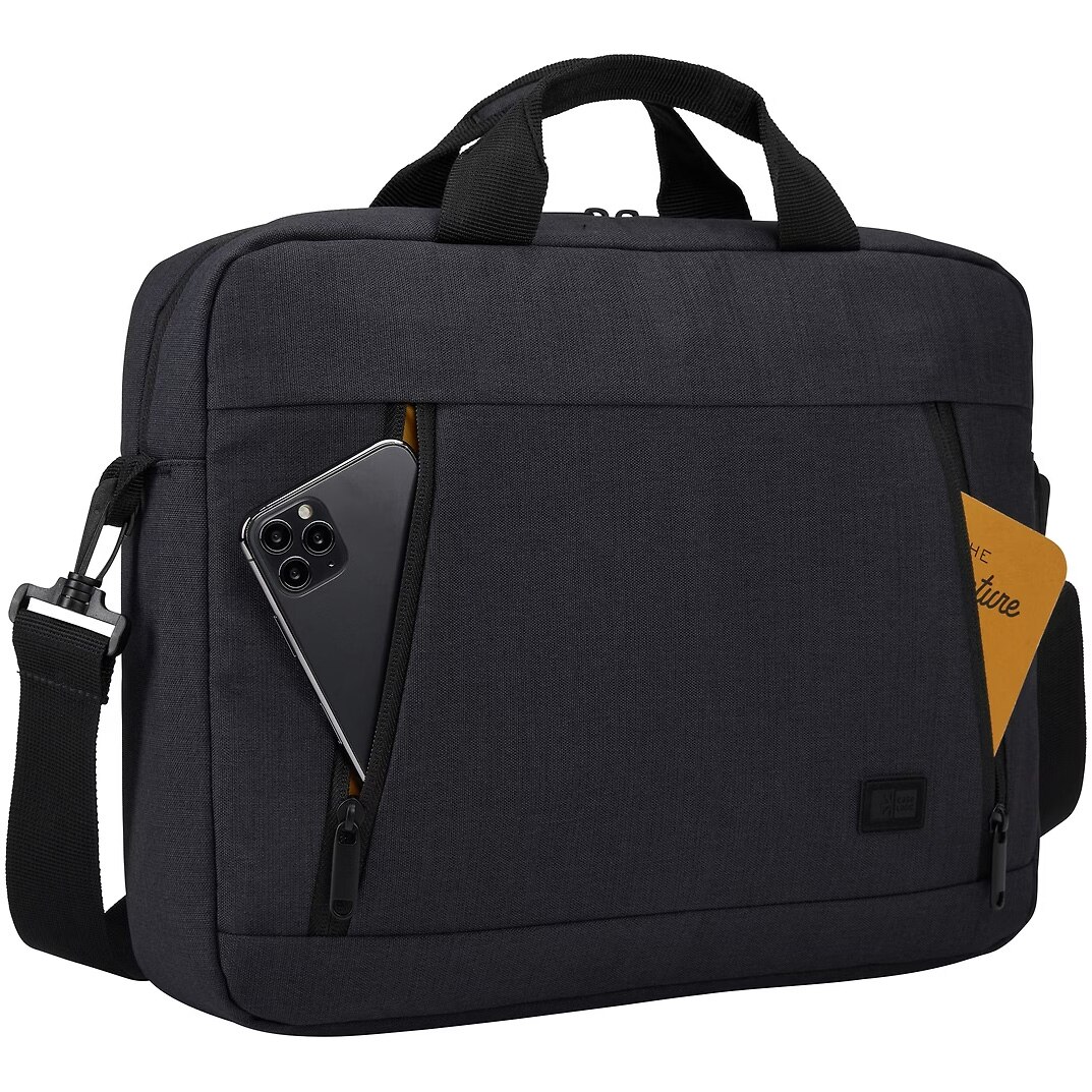 Geanta Case Logic,pentru notebook de max. 14 ", 1 compartiment, buzunar frontal x 2, waterproof, poliester, negru