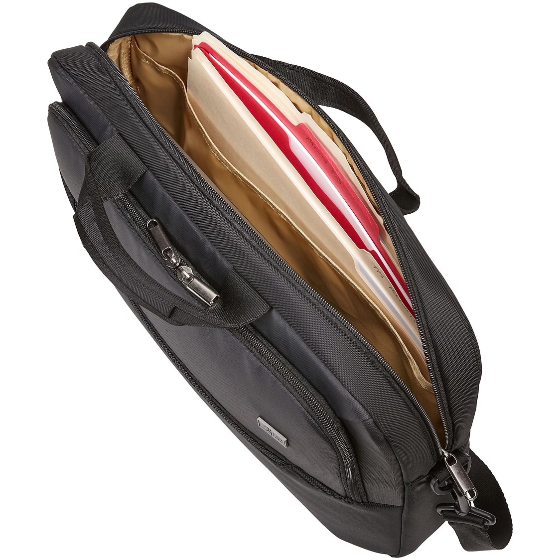 Geanta Case Logic,pentru notebook de max. 15.6 ", 1 compartiment, buzunar frontal x 2, poliester, negru