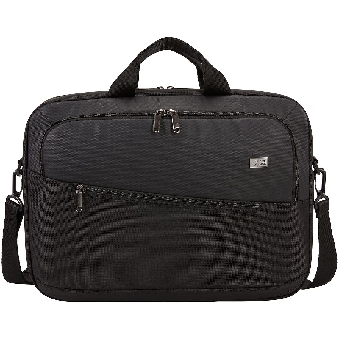 Geanta Case Logic,pentru notebook de max. 15.6 ", 1 compartiment, buzunar frontal x 2, poliester, negru