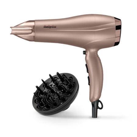 Uscator de par BaByliss 5790PE SMOOTH DRY 2300W, 2 viteze, 3 trepte de temperatura, tehnologie Ionica, Maro