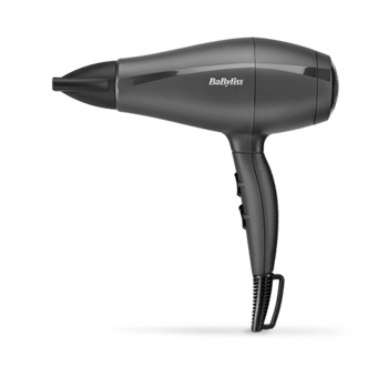 Uscator de par BaByliss 5910E Super Light Pro, 2000W, 2 viteze, 3 trepte de temperatura, tehnologie Ionica, Negru