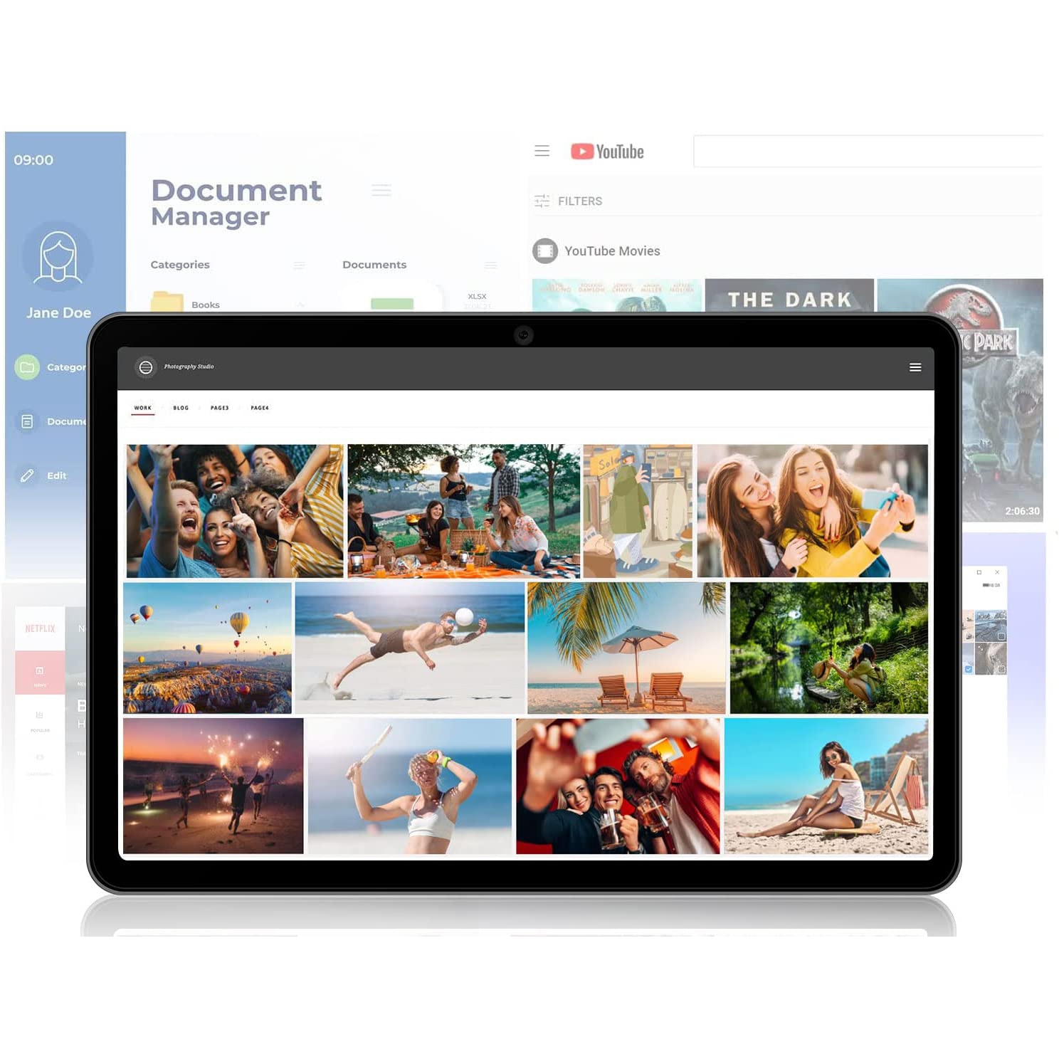 Tableta DUODUOGo S10, Quad-Core, 10.1", 3GB RAM, 64GB, Wi-Fi, Black