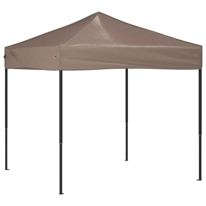 Cort pliabil pentru petrecere vidaXL, gri taupe, 2x2 m, 7.85 kg