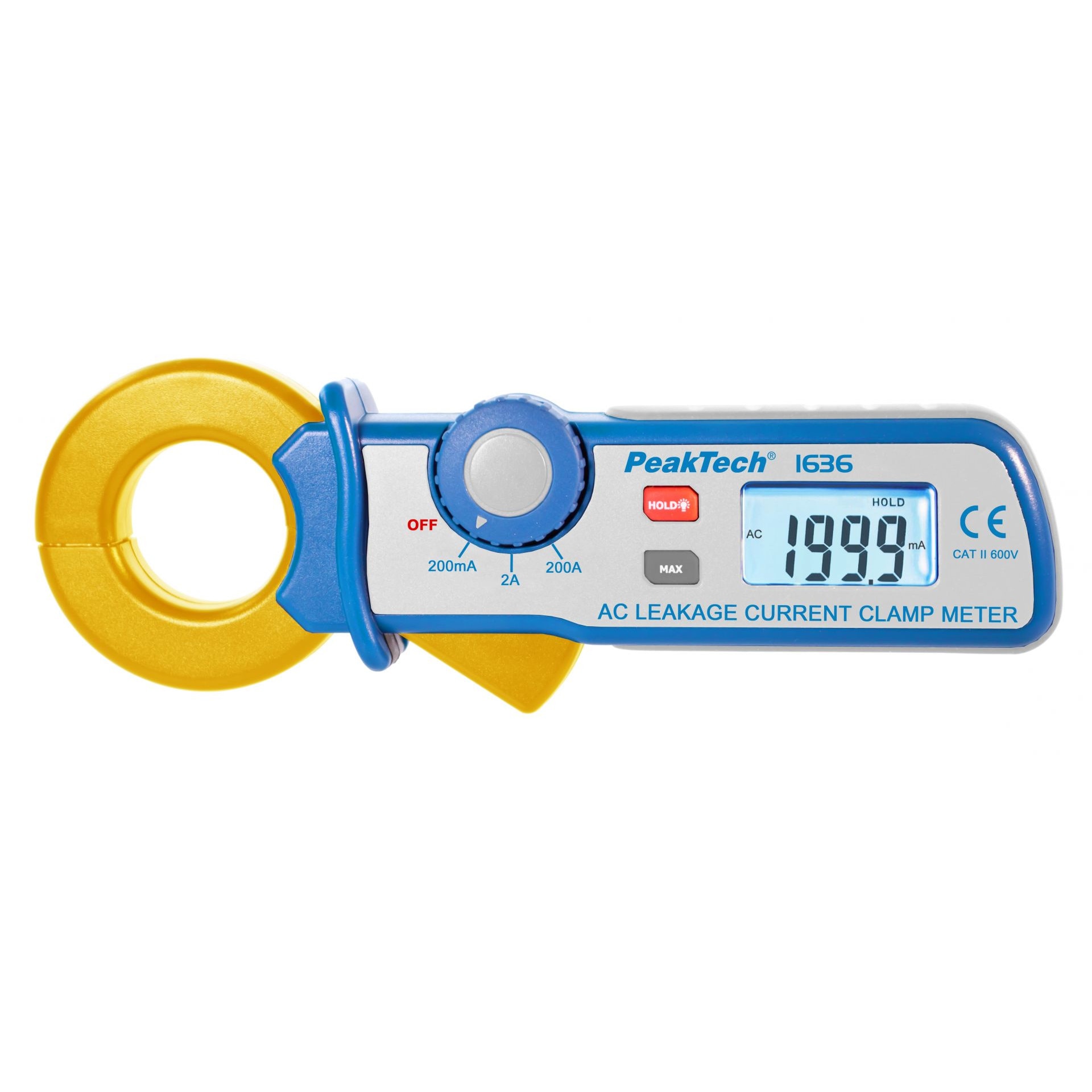 Клещи Peaktech, P1636, 2000A AC, синьо/жълто - eMAG.bg
