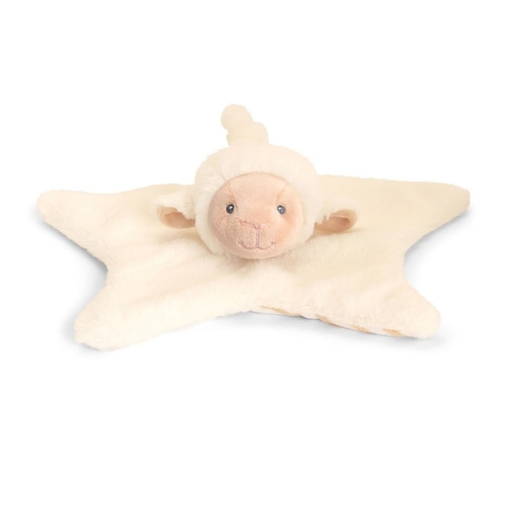 Jucarie atasament cu paturica si oita Keel Toys crem