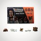 Joc de inteligenta, Professor Pengelly's, Set 5 puzzle-uri, 26 x 16 x 5 cm, lemn/metal