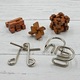 Joc de inteligenta, Professor Pengelly's, Set 5 puzzle-uri, 26 x 16 x 5 cm, lemn/metal