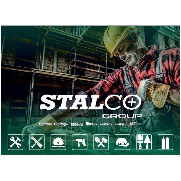 Perie disc Stalco 100mm, fir otel, cod S-34440