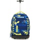 Ghiozdan Tip Troler, Mitama, Roti Silicon, Baza Intarita, Compartiment Bretele, Impermeabil, 47x34X21, 33L Colectia Run Boys Camuflaj, Albastru