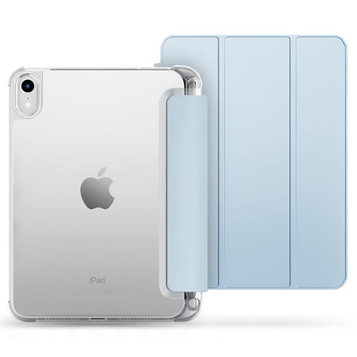 Калъф Tech-Protect Smartcase Pen Hybrid, Небесносин, Съвместим с iPad 10,9 инча 2022 г