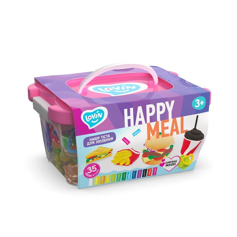 Set plastilina cu 36 culori, Lovin'Do - Happy Meal box - eMAG.ro