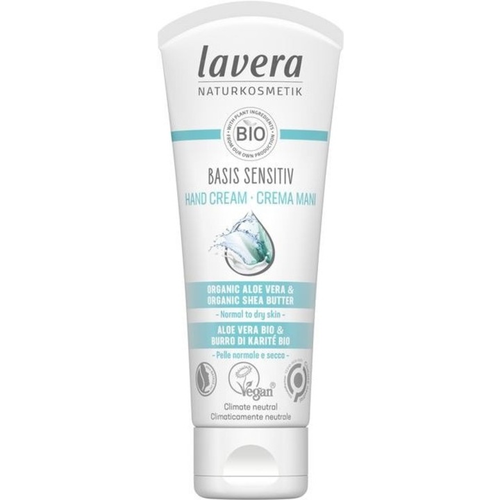 Kézkrém aloe vera shea vaj, Basis Sensitiv, 75ml - LAVERA