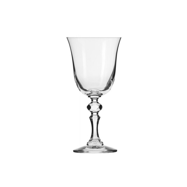 Чаша за бяло вино Krista Krosno, Стъкло, 150 ml, 18.1 cm, Прозрачен