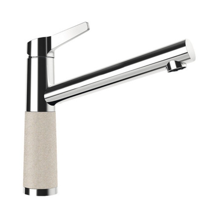SC-510 едноръкохватков кухненски смесител, керамичен патрон, Cristalite Sabbia