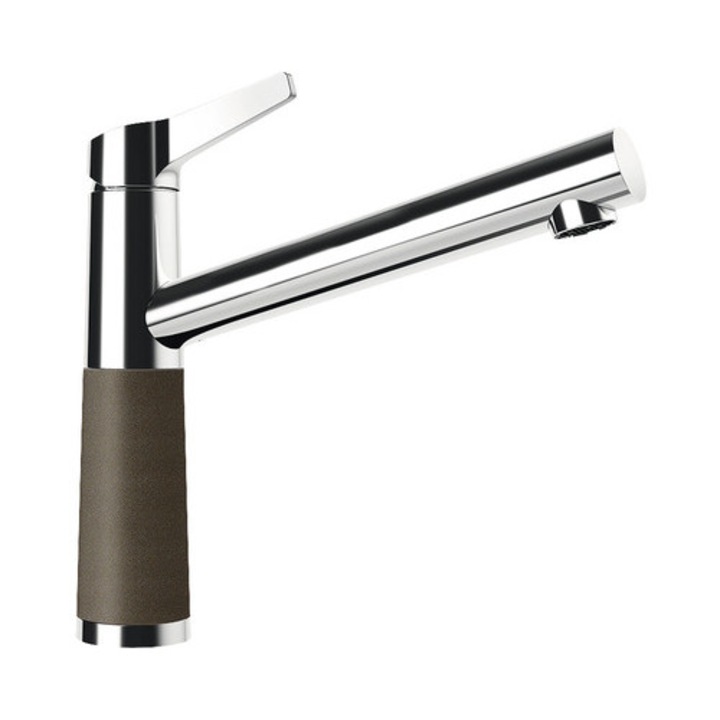 Смесител SC-510, керамичен патрон, Cristadur Bronze, Едноръкохватков кухненски