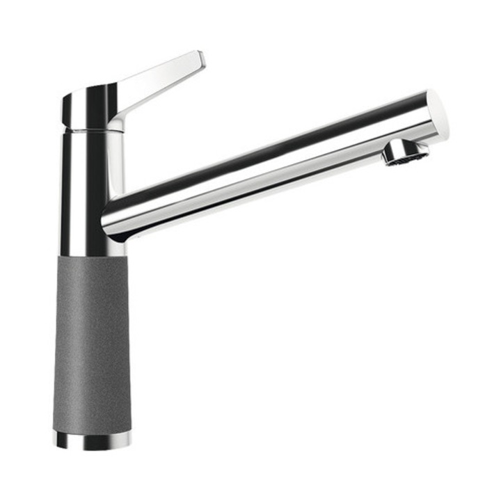 SC-510 едноръкохватков кухненски смесител, керамичен патрон, Cristadur Stone