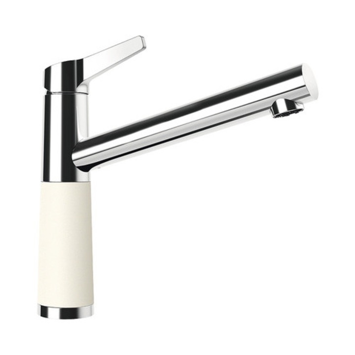 Едноръкохватков кухненски смесител SC-510, керамичен патрон, Cristadur Magnolia