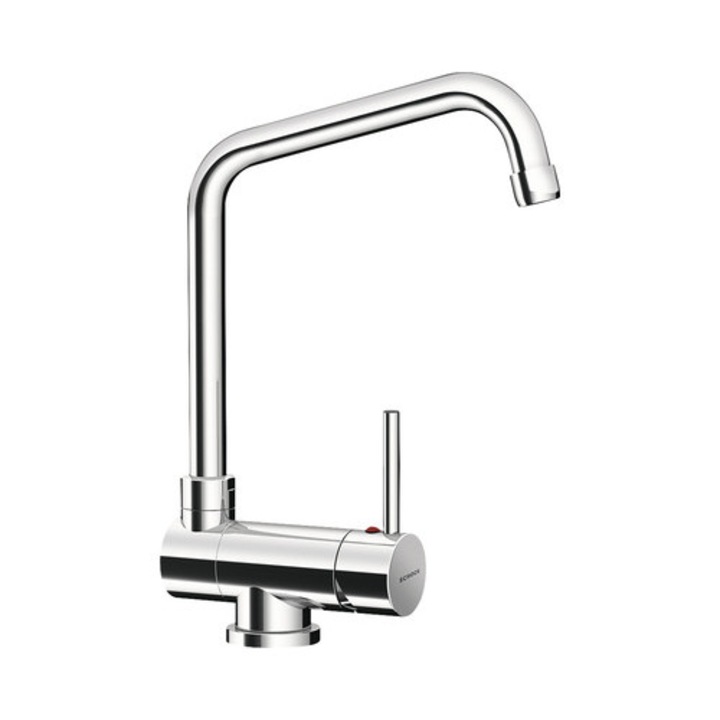 Смесител за кухня Maia с едно управление, сгъваем корпус, керамичен патрон, хром