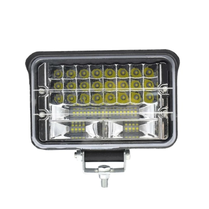 Proiector LED auto Off Road 144W, 2 faze, 10800 lumeni, 6500K