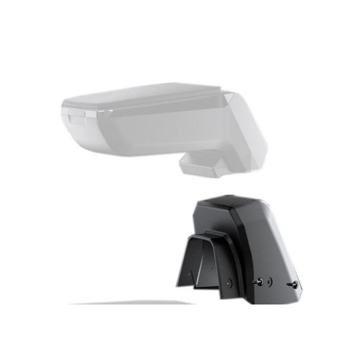 Baza adaptoare pentru cotiera DACIA LOGAN 2017-2020/DACIA SANDERO 2017-2020, Armster, Plastic, Negru