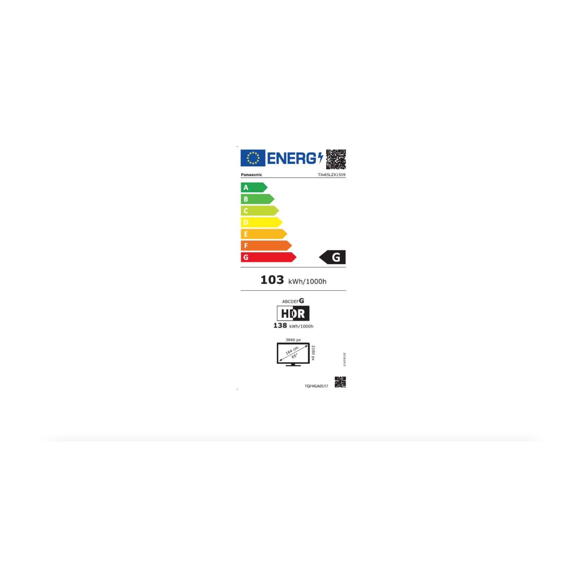 Televizor OLED PANASONIC TX-65LZX1509, Smart TV 4K UHD, HDR, control vocal, Dynamic Cinema Surround Pro, 164 cm, negru