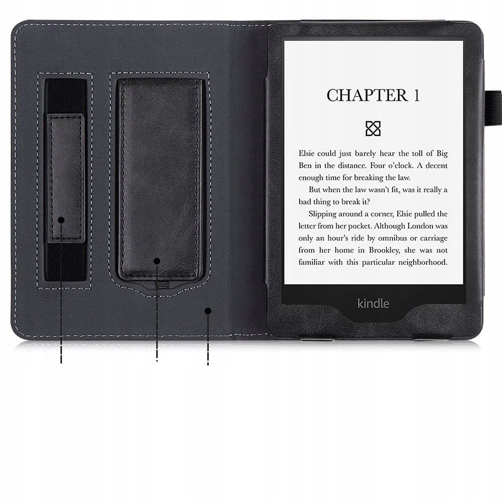 Husa pentru tableta cu suport de birou, fixGuard Smart Cover pentru Kindle 11 2022, negru