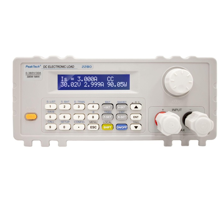 Multimetru digital Peaktech, P2280, 360V/30A, 300W, Afisaj LCD, Alb