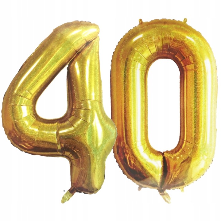 Балони за рожден ден, Vixen, номер 40, 100 см, златни