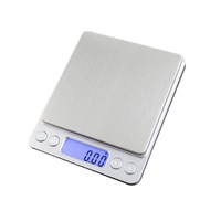 Cantar electronic de bucatarie, Darklove, Digital Scale, Inalta precizie, 3000gr, Diviziune 0.1gr, Display LCD Iluminat, Functie TARA, Argintiu