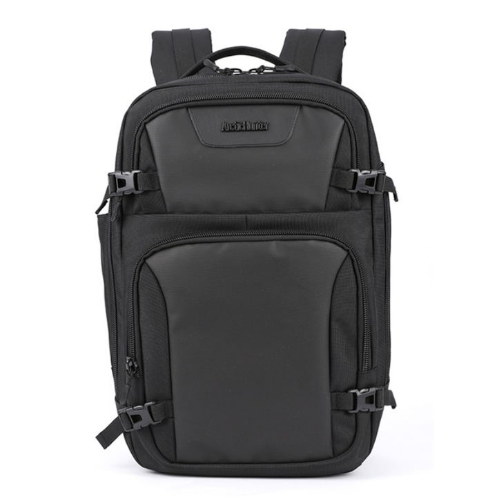 Rucsac Arctic Hunter pentru laptop 15.6", Poliester, 47x32x15 cm, Negru