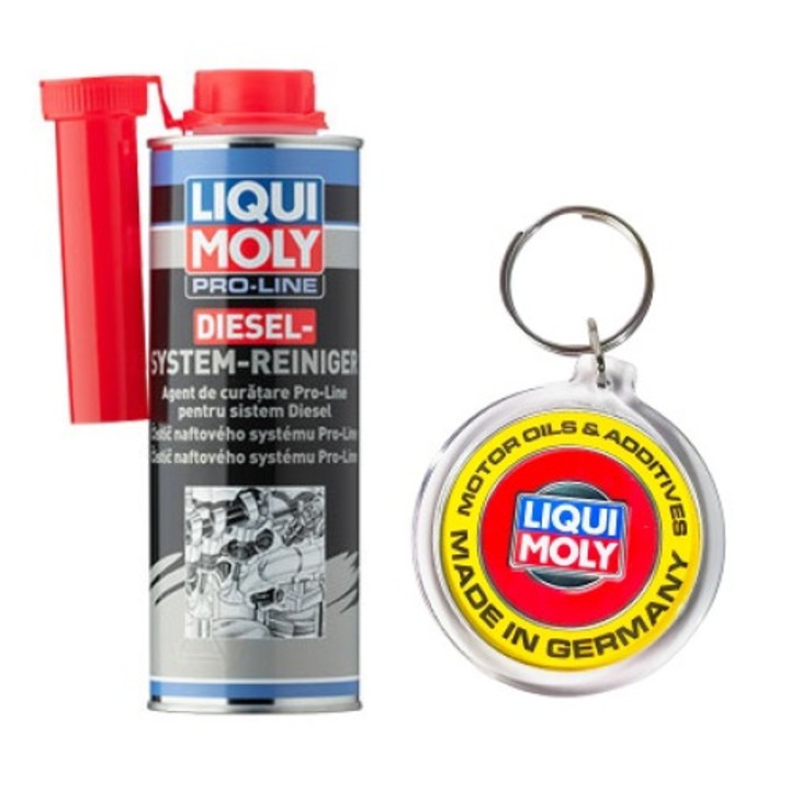 Set Aditiv Pro-Line De Curatare Sistem Diesel 500 Ml si Breloc Liqui Moly