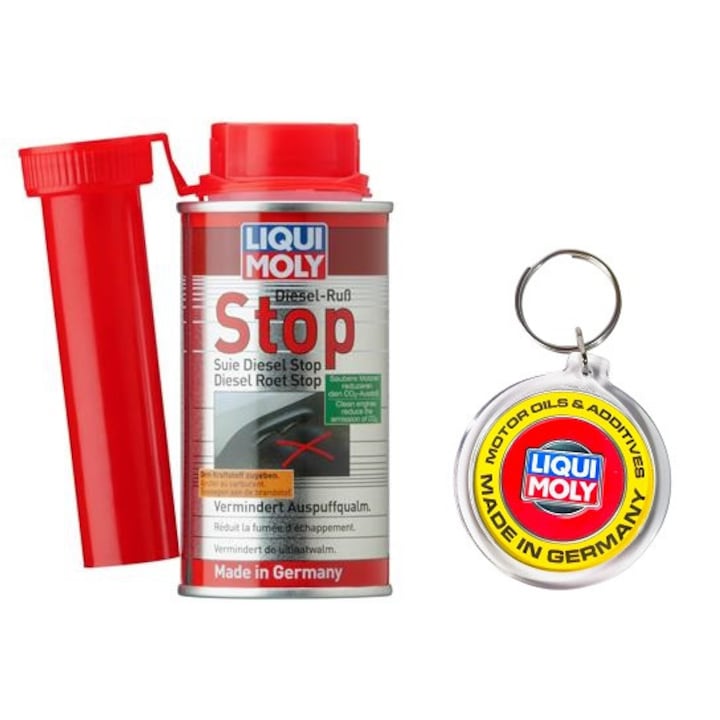Set Aditiv Motorina `Stop Smoke` 150 Ml si Breloc Liqui Moly