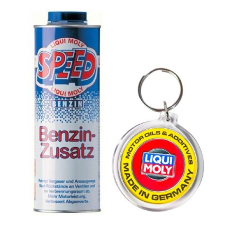 Set Aditiv Benzina `Speed` 1 L si Breloc Liqui Moly
