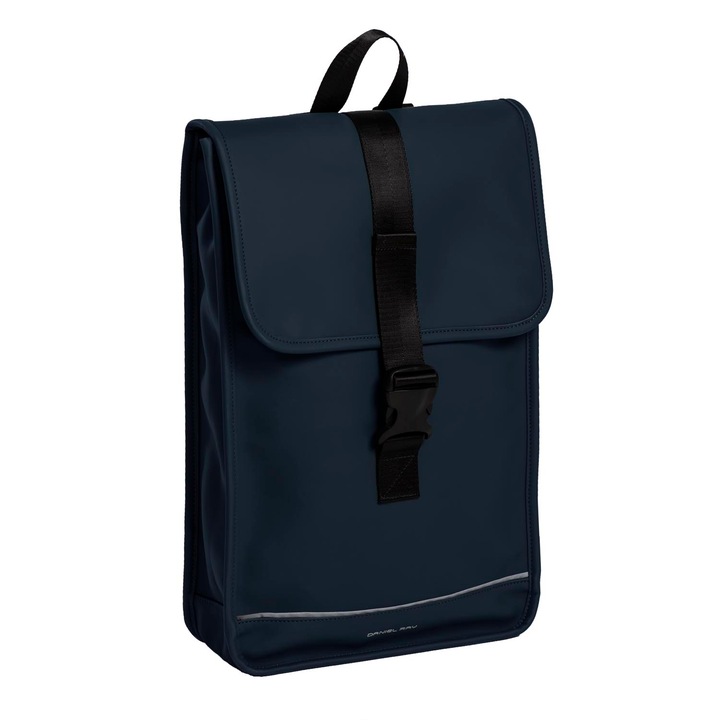 Rucsac unisex impermeabil, pentru laptop de 12 inch, Daniel Ray, seria Fullerton, Albastru