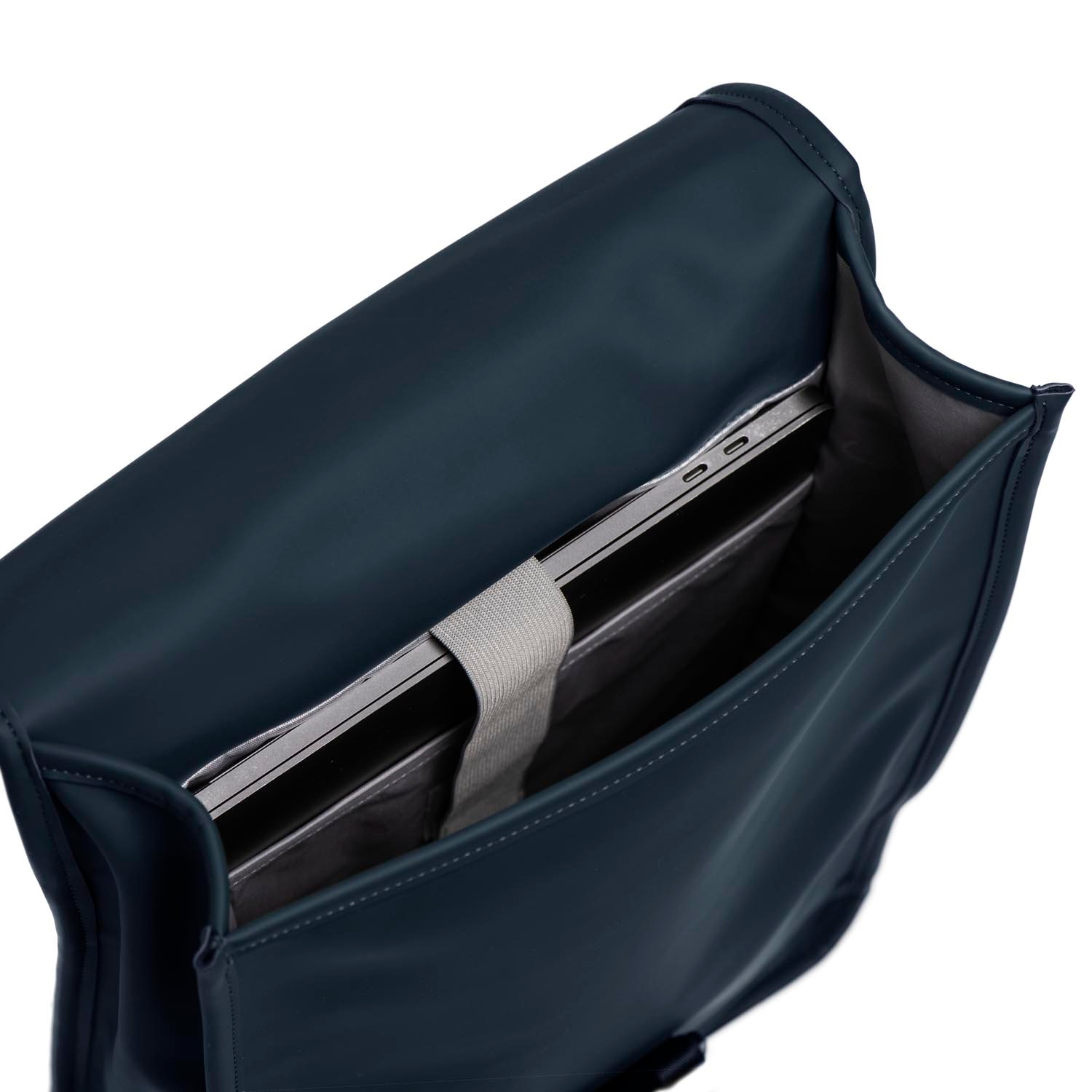 Rucsac unisex impermeabil, pentru laptop de 12 inch, Daniel Ray, seria Fullerton, Albastru