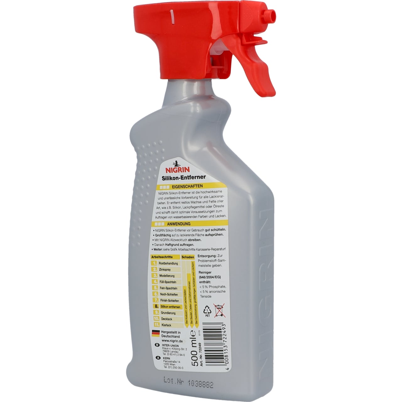 Nigrin Cappuccio Cabrio 500ml - Detergente Per Auto Decapoteabile, Pulizia Profonda E Delicata - Foto 9