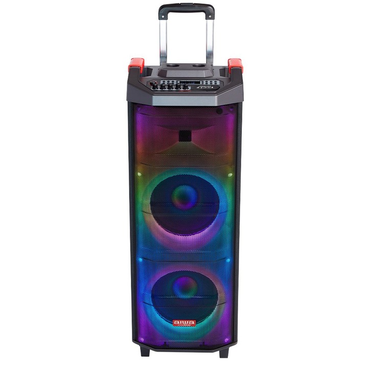 Аудио система Aiwa KBTUS-710, Bluetooth 5.0, 700W PMPO, 2 безжични микрофона