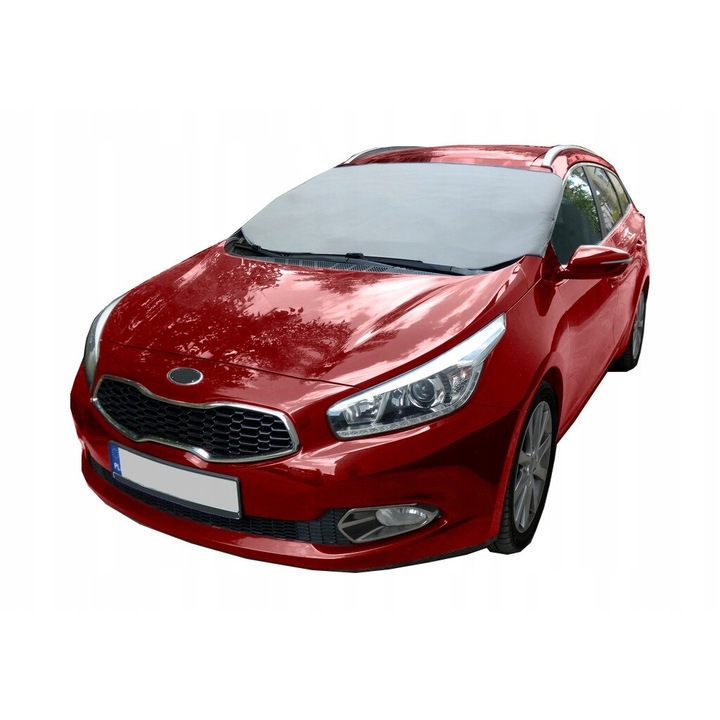 Husa protectie parbriz Carpassion, gri, 145 - 175 x 95 cm