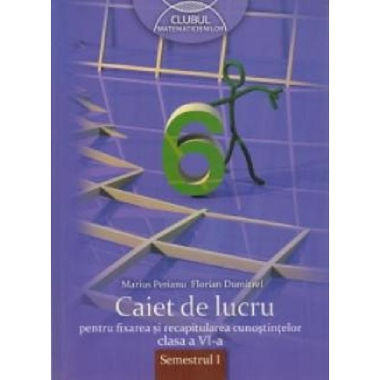 Caiet de lucru pentru fixarea si recapitularea cunostintelor. Clasa a VI-a. Semestrul I