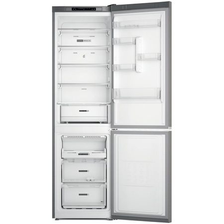 Combina frigorifica Whirlpool W7X93AOX1, 367 l, Total No Frost, Tehnologia 6TH Sense, Clasa D, Inox