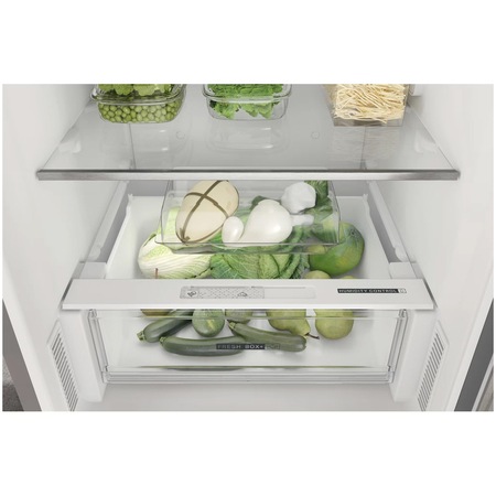 Combina frigorifica Whirlpool W7X93AOX1, 367 l, Total No Frost, Tehnologia 6TH Sense, Clasa D, Inox