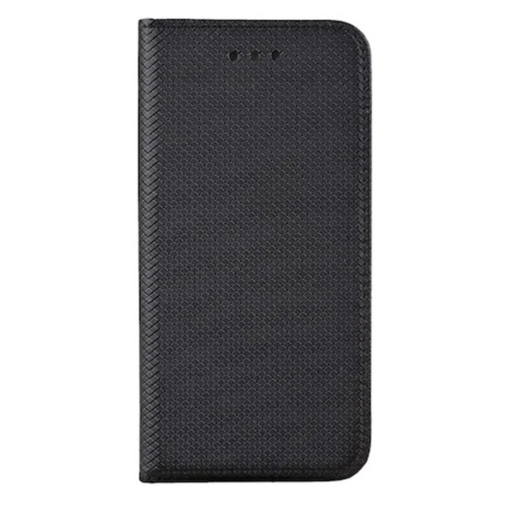 Optim Solution Book Flip tok Motorola Moto G10 / G30 / G10 Powerhez, Ultra Protect bőr mágneses zárással, Smart Soft Close, fekete
