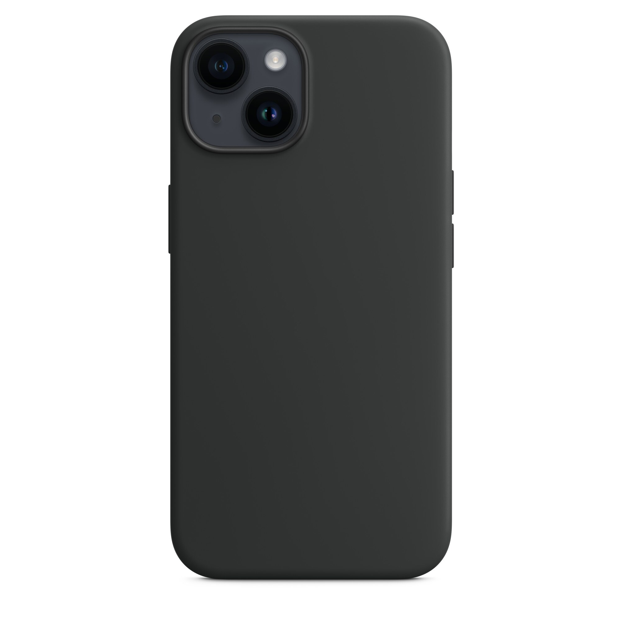 Husa protectie telefon, Apple, Pentru iPhone 14 Plus, Silicon, Negru