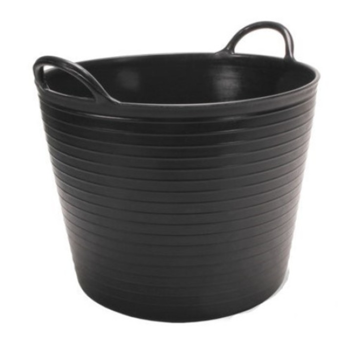 Galeata Flextub din plastic neagra Nr.1 25 L, RUBI-88771