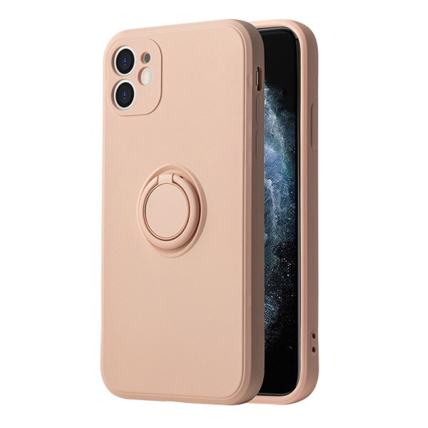 Husa Compatibila Cu Iphone 13 PRO Vennus Silicone Ring, Roz deschis