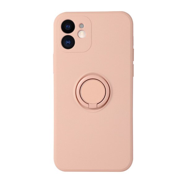 Husa Compatibila Cu Iphone 13 PRO Vennus Silicone Ring, Roz deschis