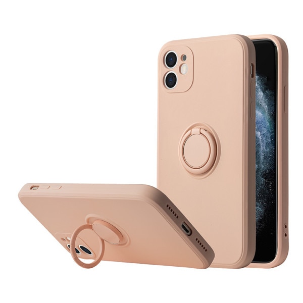 Husa Compatibila Cu Iphone 13 PRO Vennus Silicone Ring, Roz deschis